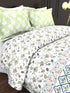 The White Moss DC London Double Bed 100% Cotton bedsheet with 2 pillow covers